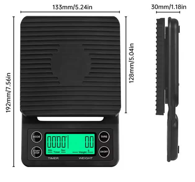 Bàscula Digital Negre 3 Kg
